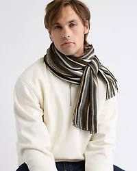 Foulard Rayé avec Franges