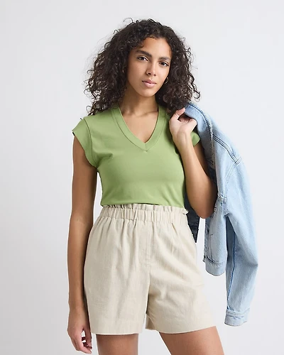 Classic-Fit Short-Sleeve V-Neck T-Shirt