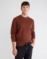 Cashmere-Blend Long-Sleeve Crew-Neck Sweater