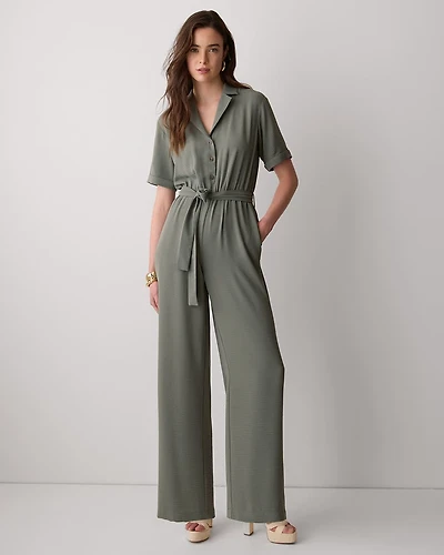 Combinaison à Manches Courtes Jambe Large