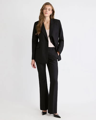 Wool-Blend Mid-Rise Flare-Leg Pant