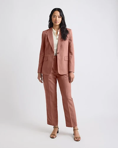 Russet One-Button Blazer