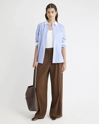 Wide-Leg Mid-Rise Pant