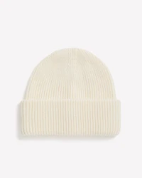 Wool-Blend Ribbed Beanie