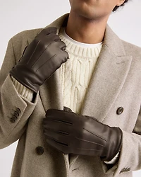 Gants en Cuir avec Doublure Cachemire