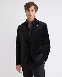 Slim-Fit Velvet Suit Blazer