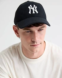 Casquette Noire '47 Clean Up en Velours Côtelé