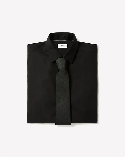 Slim-Fit Solid Supima (R) Cotton Twill Dress Shirt