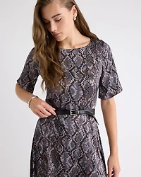Double-Wrap Skinny Leather Belt