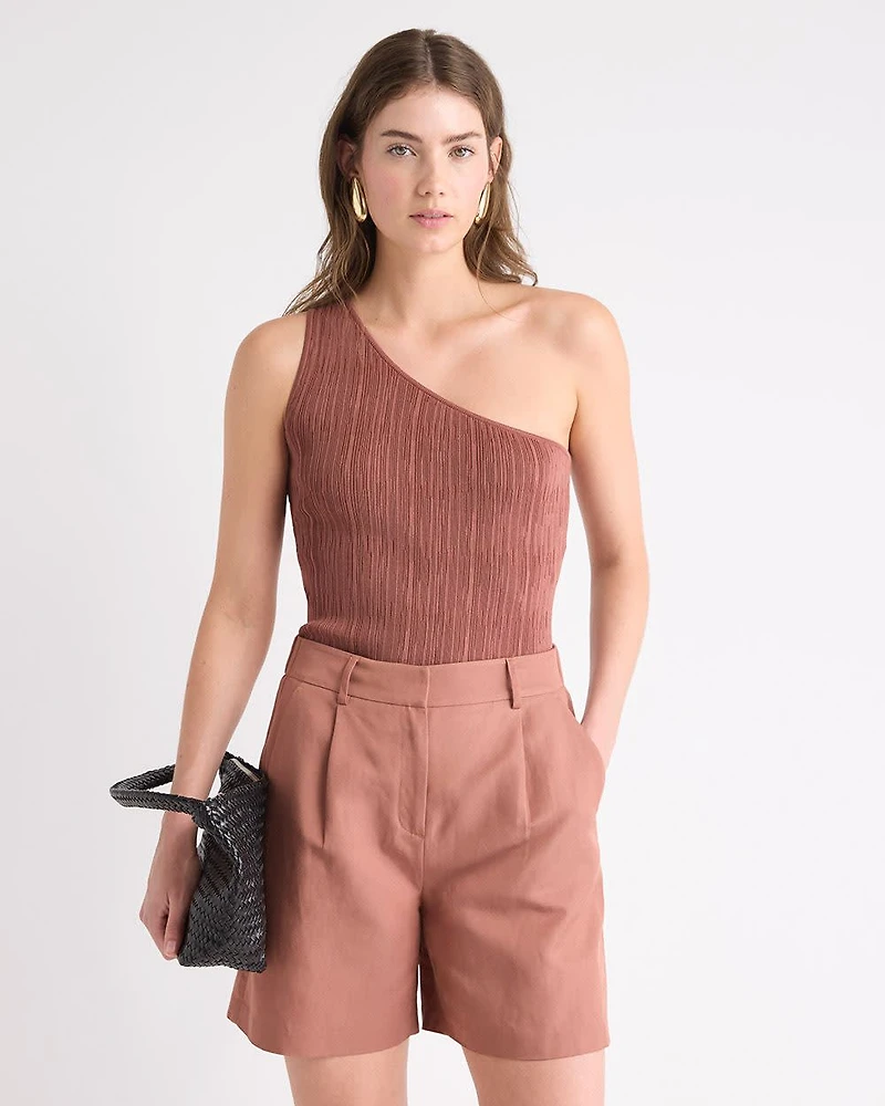 Camisole Moulante à Une Épaule