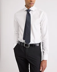 Navy Regular Tie with Geometric Pattern