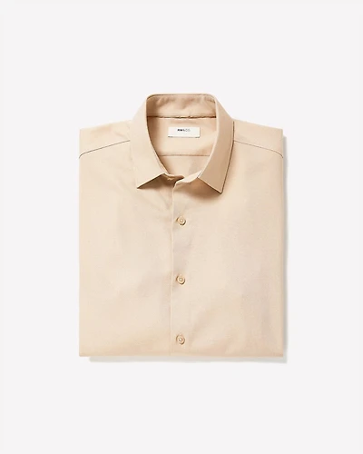 Chemise Habillée Style Tricot à Coupe Étroite