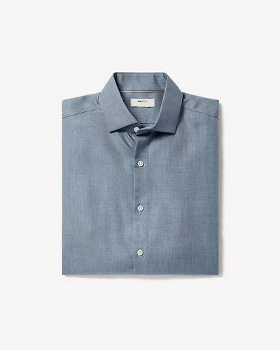 Chemise Habillée en Lyocell Chiné à Coupe Ajustée