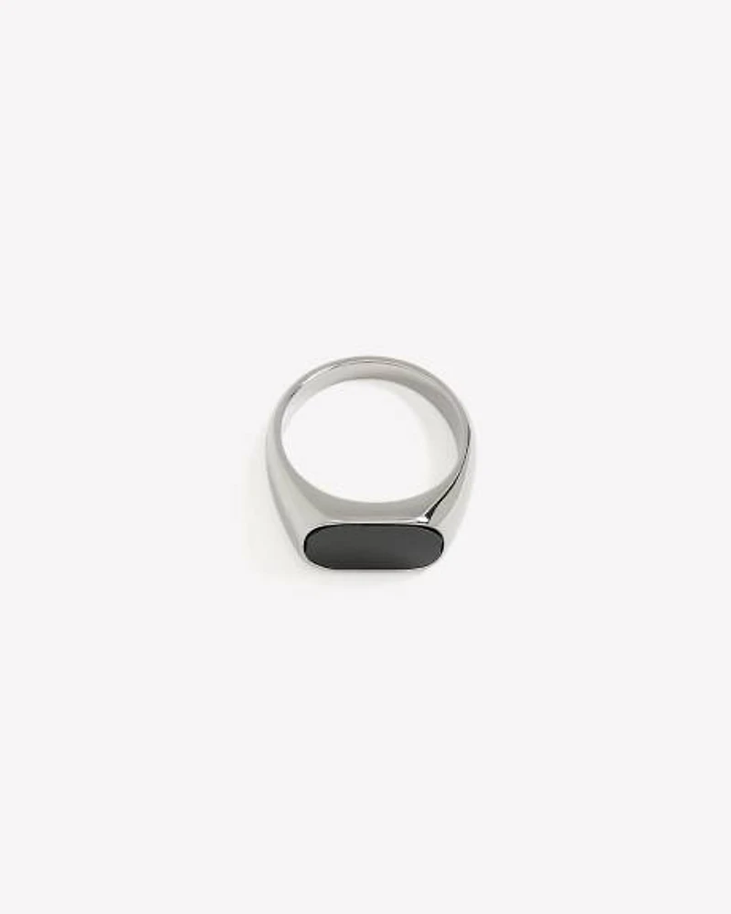Signet Ring with Black Onyx