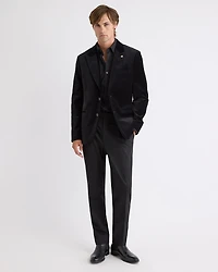 Slim-Fit Velvet Suit Blazer