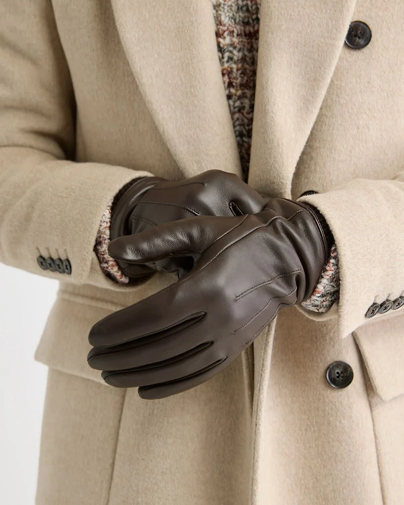 Gants en Cuir Compatibles avec Écrans