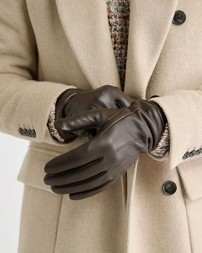 Gants en Cuir Compatibles avec Écrans