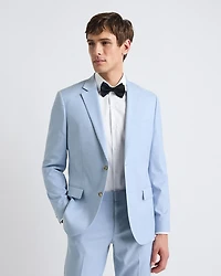 Slim-Fit Light Blue Suit Blazer