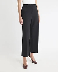 Mid-Rise Straight-Leg Cropped Pant