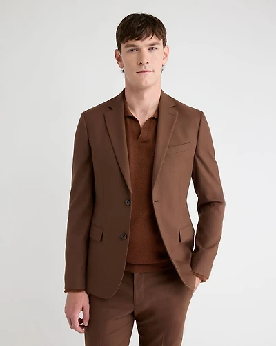 Slim-Fit Clay Brushed Twill Blazer