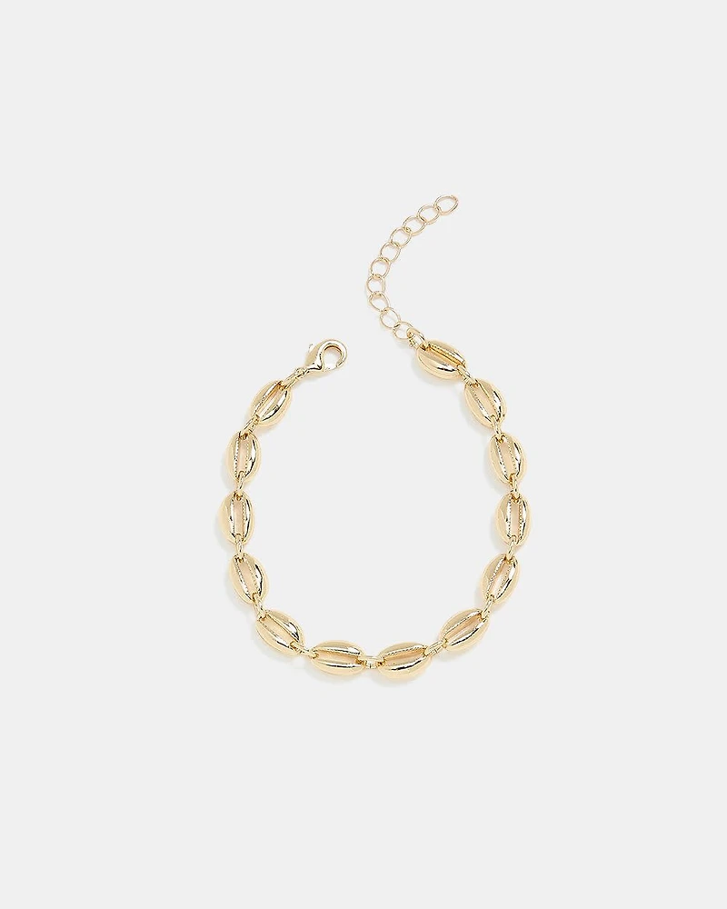 Bracelet à Maillons en Forme de Coquillage