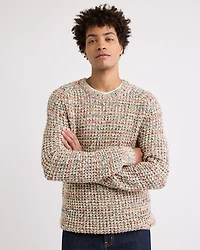 Textured Marled-Wool Sweater