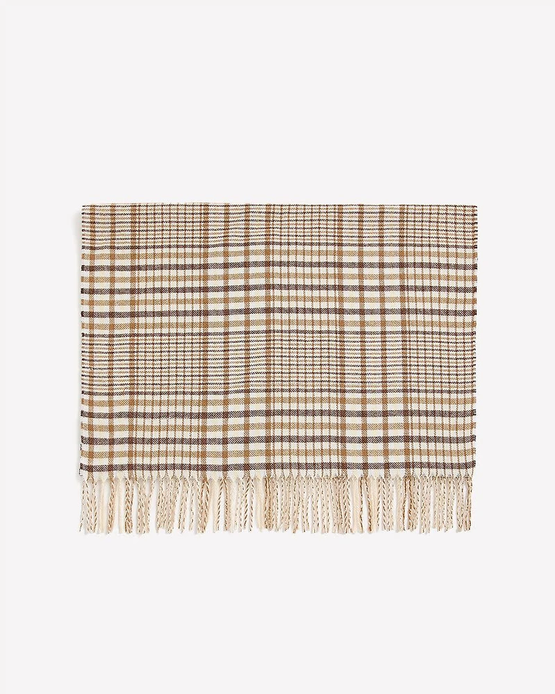 Foulard Carreauté avec Franges