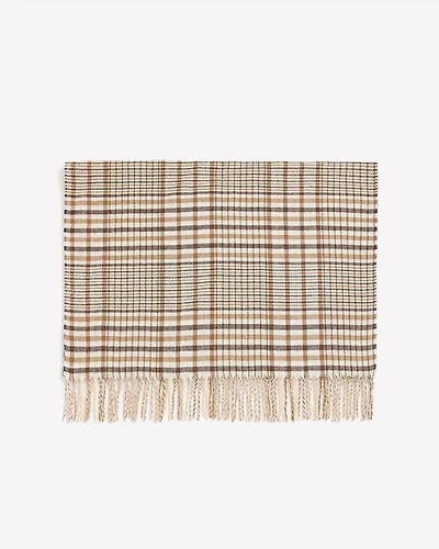 Foulard Carreauté avec Franges