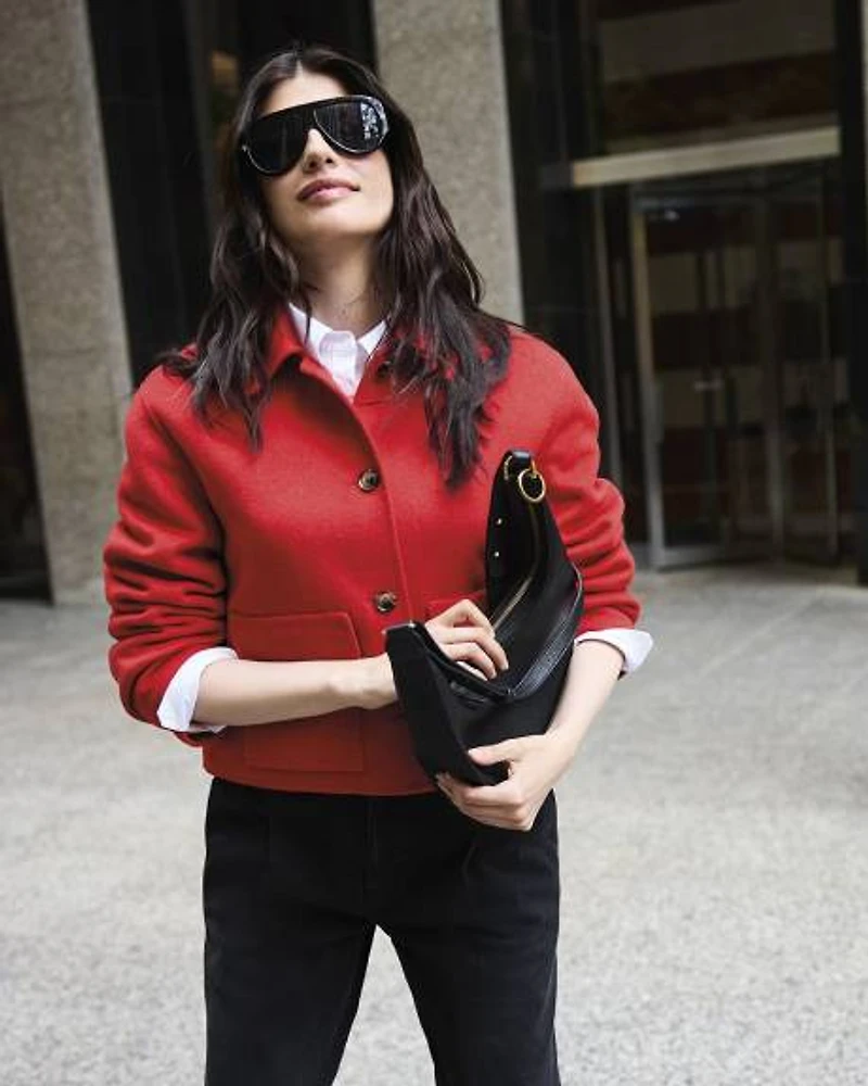 Wool-Blend Worker Jacket