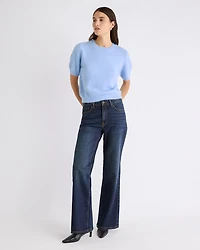 Long High-Rise Wide-Leg Jeans