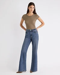 High-Rise Wide-Leg Jeans
