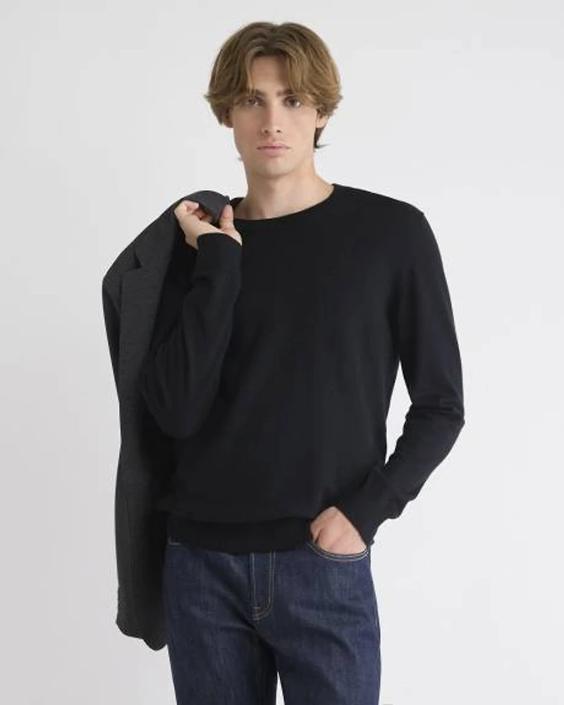 Long-Sleeve Crew-Neck Sweater