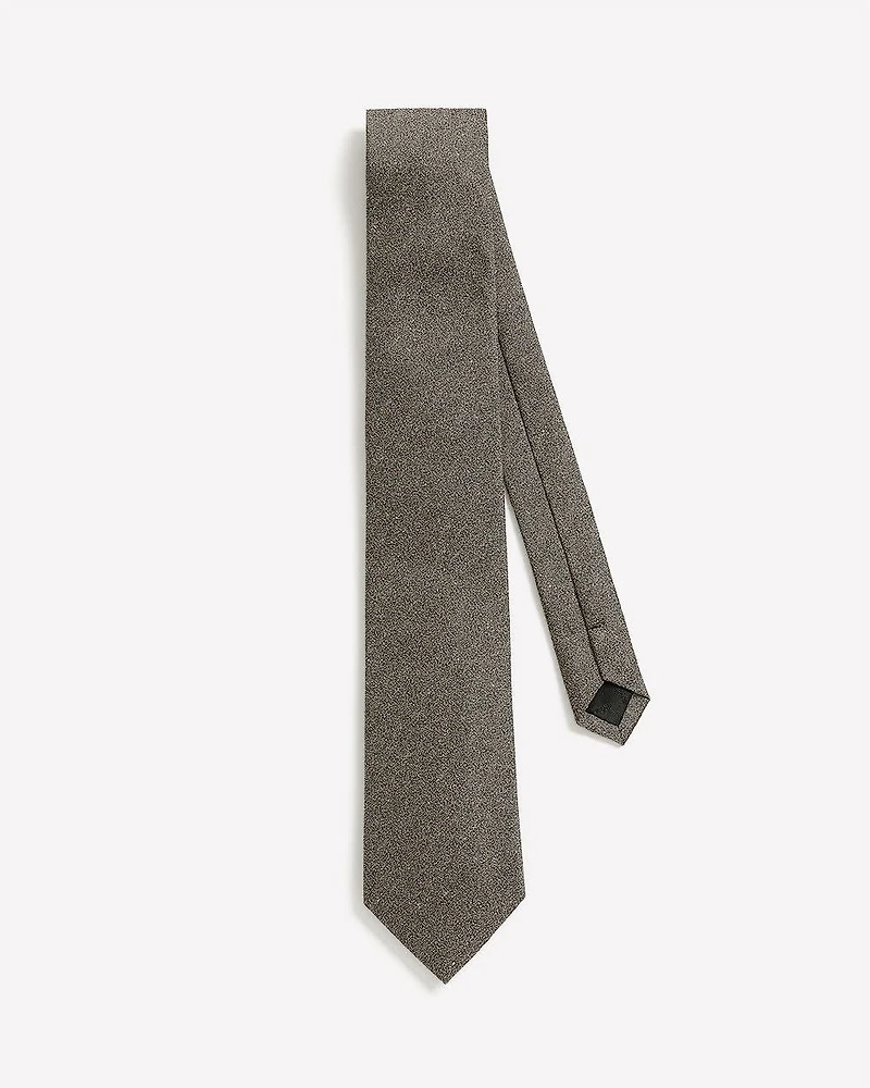 Wool-Effect Taupe Regular Tie
