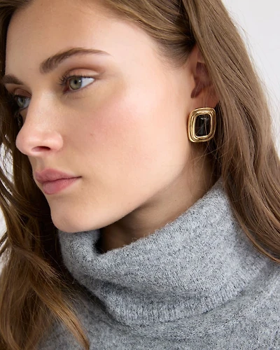 Earrings with Semi-Precious Stones