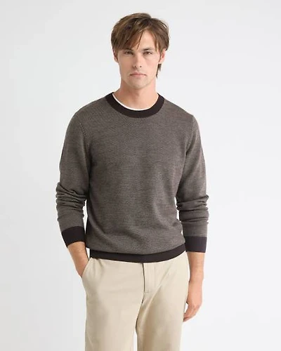 Merino Wool Crew Neck Sweater