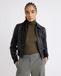 Veste Aviateur en Faux Cuir