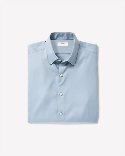 Chemise Habillée Unie à Coupe Étroite