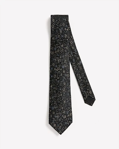 Regular Tie with Floral Pattern