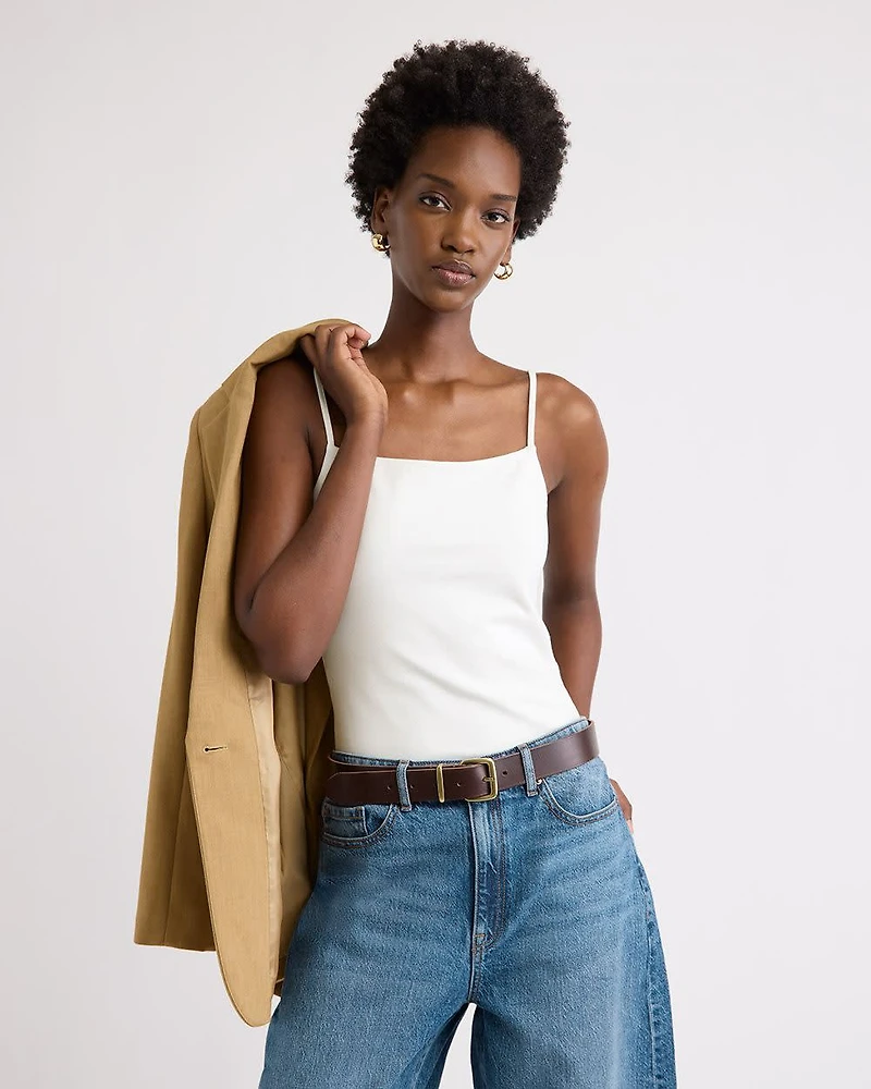 Camisole à Col Dégagé en Coton