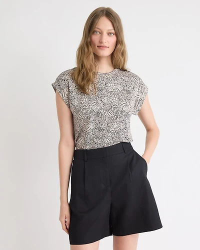 Classic-Fit Extended-Sleeve Crew-Neck Tee