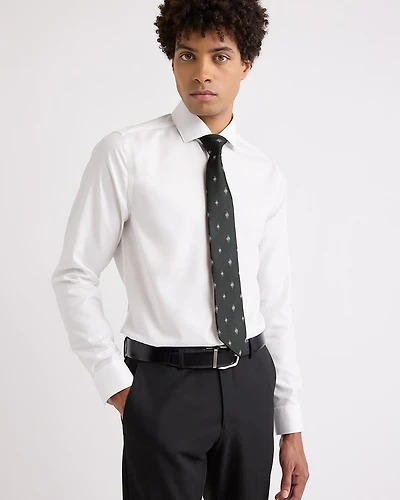 Wide Tie with Woven Pattern