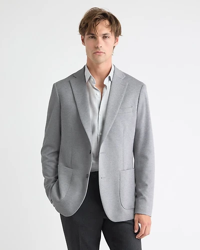 Slim-Fit Knit Blazer