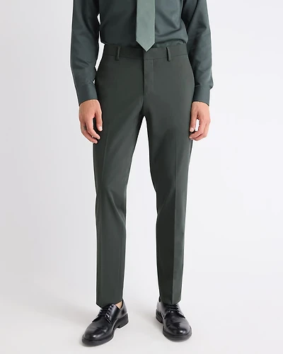 Slim-Fit Dark Green Suit Pant
