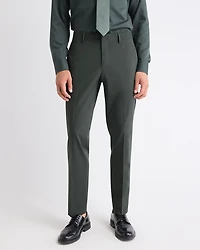 Slim-Fit Dark Green Suit Pant