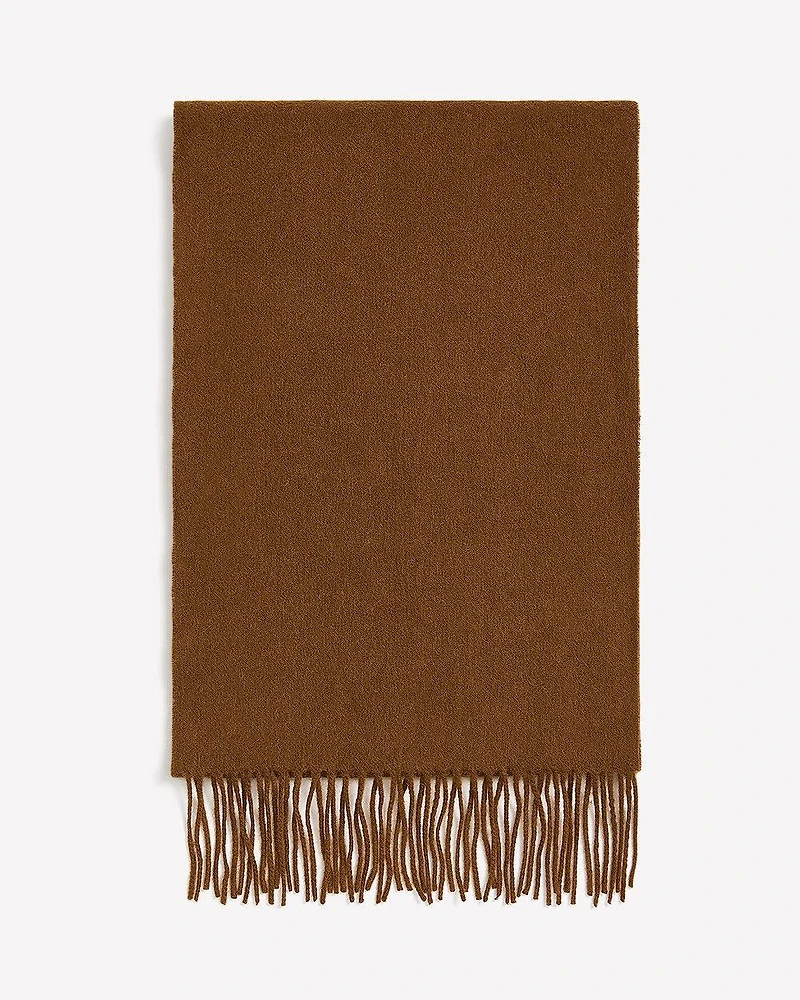 Foulard Uni en Laine avec Franges