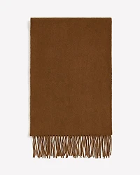 Foulard Uni en Laine avec Franges