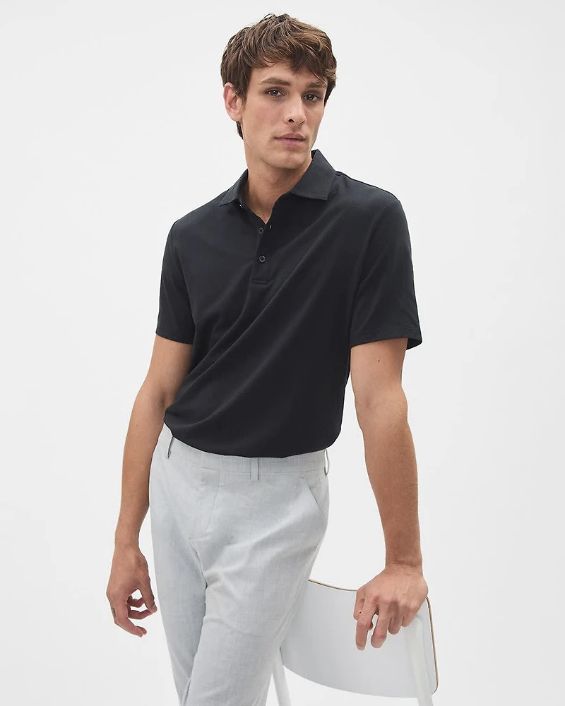 Short-Sleeve Supima (R) Cotton Jersey Polo