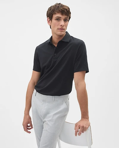 Short-Sleeve Supima (R) Cotton Jersey Polo