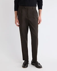 Pantalon Habillé à Jambe Fuselée Plissée