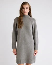 Merino Wool High-Neck Sweater Dress